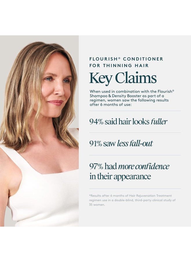 Virtue Flourish Conditioner for Thinning Hair | Nourishes, Thickens, Detangles Thinning Hair