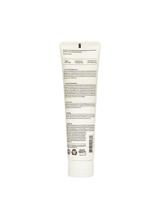 Curls Styling Cream | Vegan and Cruelty Free Moisturizing Hair Treatment for Wavy and Curly Hair | 5 oz