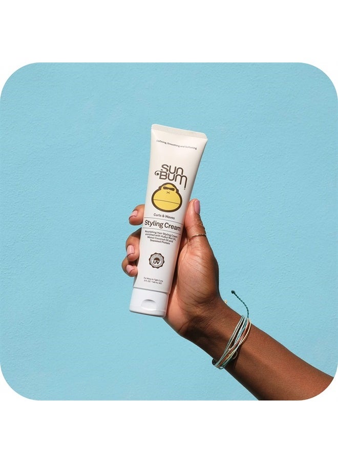 Curls Styling Cream | Vegan and Cruelty Free Moisturizing Hair Treatment for Wavy and Curly Hair | 5 oz
