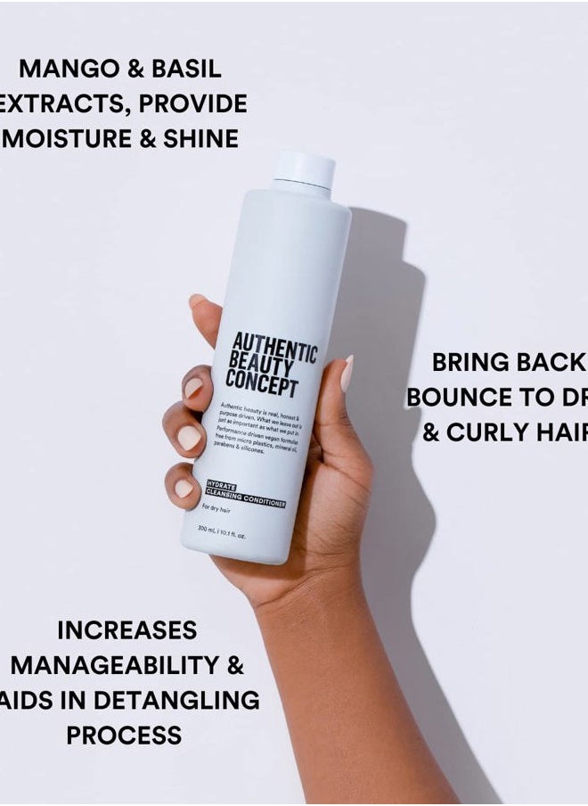 Hydrate Cleansing Conditioner | Moisturizing Co-Wash | Increases Combability & Hydration | Normal To Dry or Curly Hair | Vegan & Cruelty-free | Silicone-free | 10.1 fl. oz.