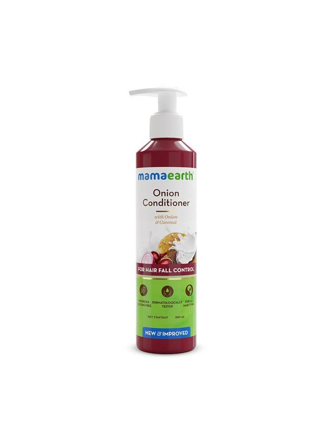 Mamaearth Onion Conditioner | Anti Hair Loss & Hair Growth with Coconut Oil | Organic Deep Conditioner for Color Treated Hair | 8.45 Fl Oz (250ml)