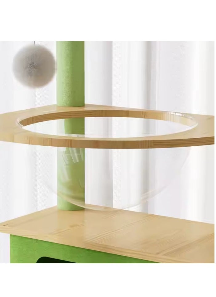 Cat Tree Cat Tower Kitten Condo House with Scratching Posts Cat Climbing Tree with Cat House Five-layer Cat Furniture 137 cm for Large Cat Pet tree Cat Bed easy to Assembly