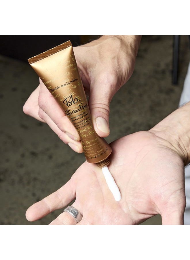 . Brilliantine Styling Cream | For Separation and Sheen | With Castor Oil, 2 Fl Oz