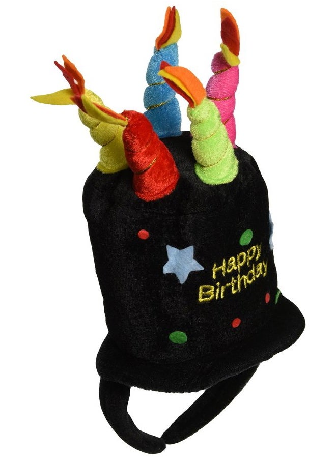 Plush Happy Birthday Headband Party Accessory (1 count) (1/Pkg)