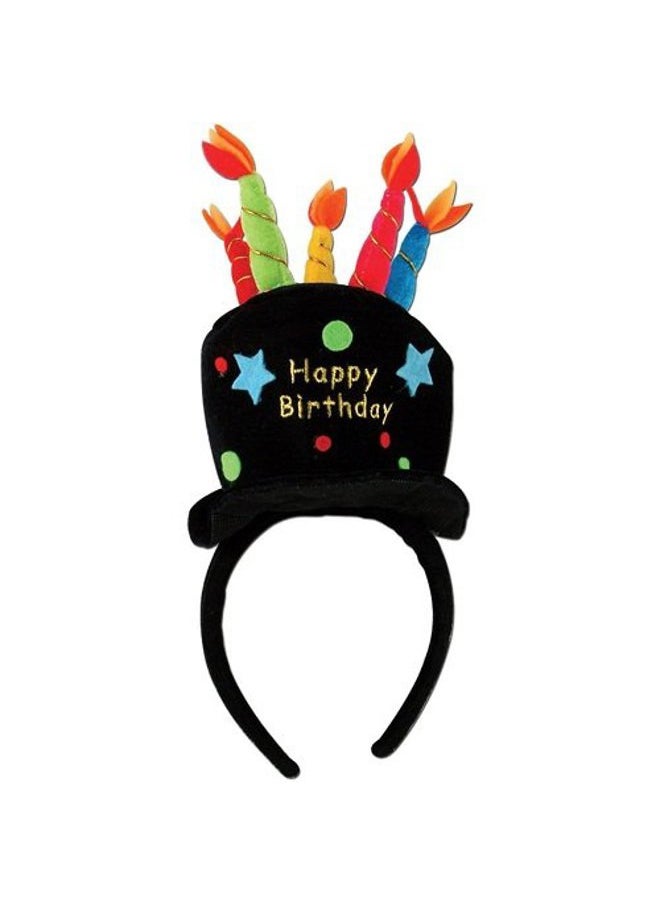 Plush Happy Birthday Headband Party Accessory (1 count) (1/Pkg)
