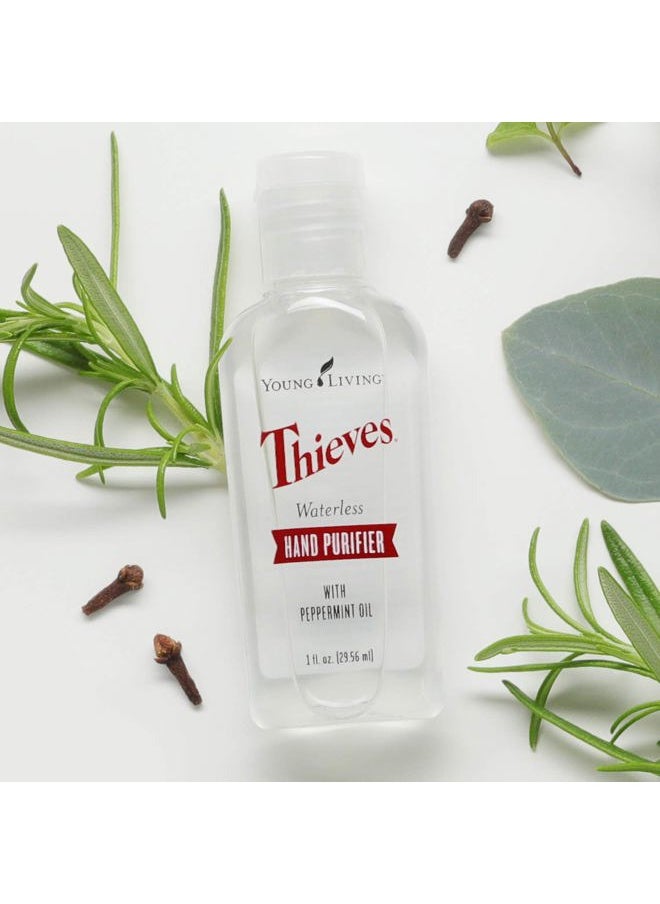 Thieves Waterless Hand Purifier - Effective and Convenient - 3 Pack of 1 fl oz - Clean Hands Anytime, Anywhere - Leaves Hands Soft - Convenient Carry