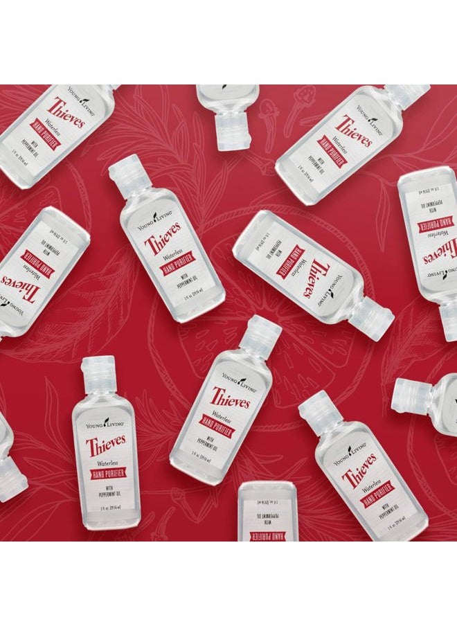Thieves Waterless Hand Purifier - Effective and Convenient - 3 Pack of 1 fl oz - Clean Hands Anytime, Anywhere - Leaves Hands Soft - Convenient Carry