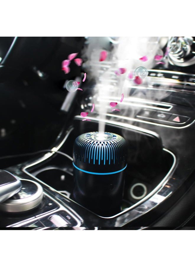 Car Diffuser, 100ml USB Plug-in Mini Humidifier Diffuser for Essential Oil Diffuser Car Air Freshener Aromatherapy Diffuser(Black)