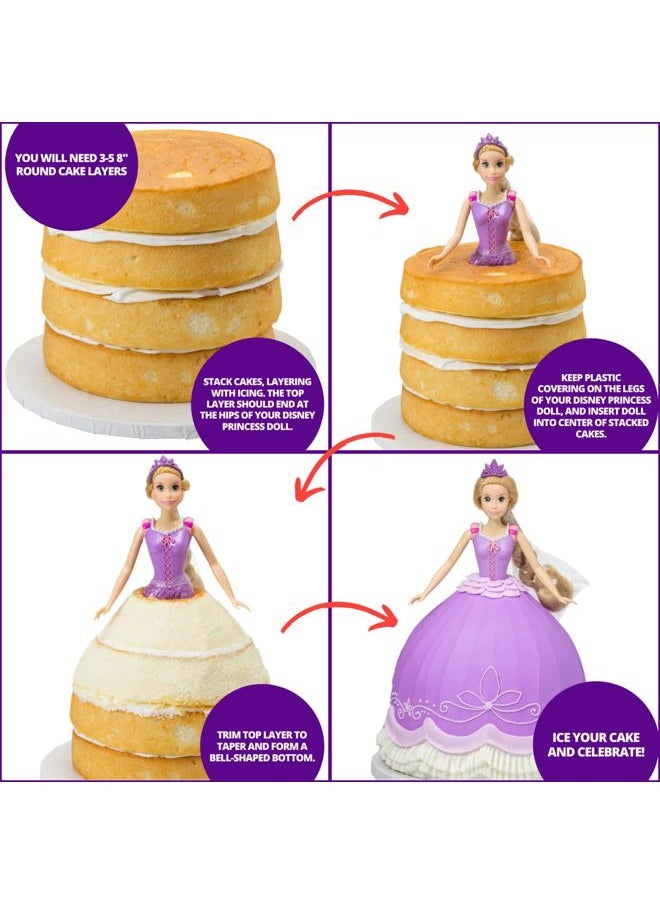 Disney Princess Doll Signature Cake DecoSet Cake Topper, Ariel, 11