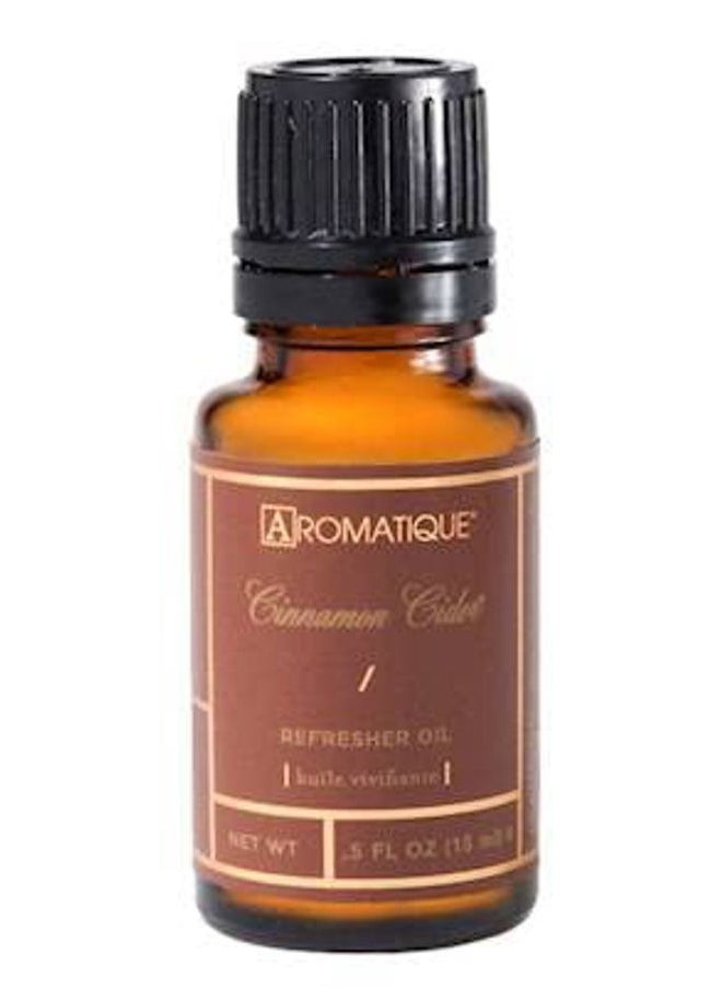 Cinnamon Cider Refresher Oil - Home Fragrance, Long Lasting Room Air Freshener Essential Oil Deodorizer Nonstop Freshness Aromatherapy Xmas Christmas Gifts Notes of Apple, Pear, Rose .5oz