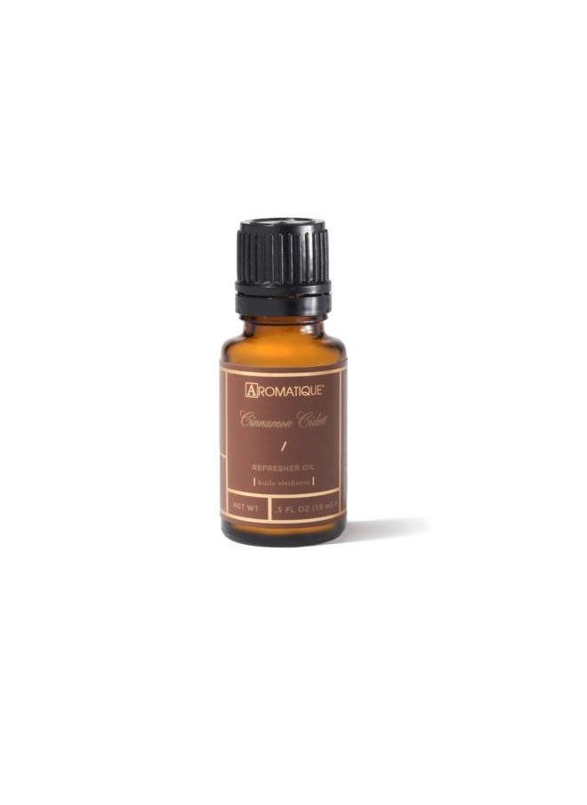 Cinnamon Cider Refresher Oil - Home Fragrance, Long Lasting Room Air Freshener Essential Oil Deodorizer Nonstop Freshness Aromatherapy Xmas Christmas Gifts Notes of Apple, Pear, Rose .5oz