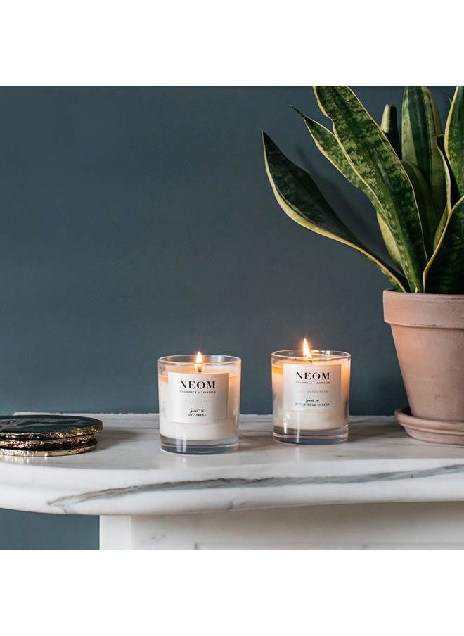 NEOM- Complete Bliss Scented Candle, 1 Wick | Blush Rose, Lime & Black Pepper | Essential Oil Aromatherapy Candle | Scent to De-Stress