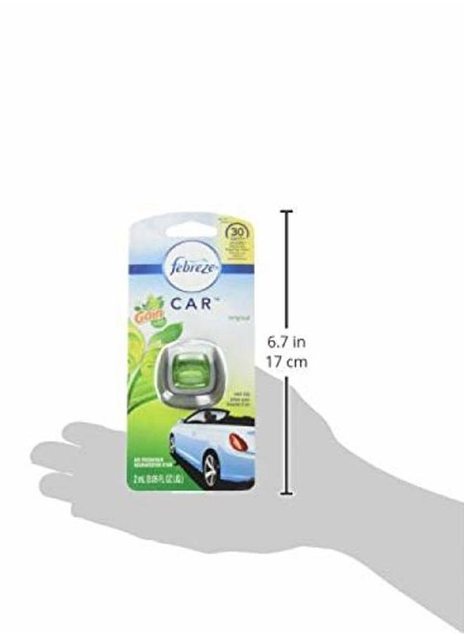 Car Air Freshener, 2 Gain Original and 2 Gain Island Fresh Scents, Odor Eliminator for Strong Odors (4 Count)