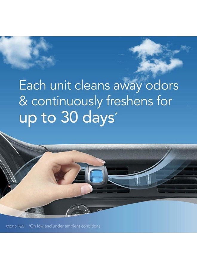 Car Air Freshener, 2 Gain Original and 2 Gain Island Fresh Scents, Odor Eliminator for Strong Odors (4 Count)