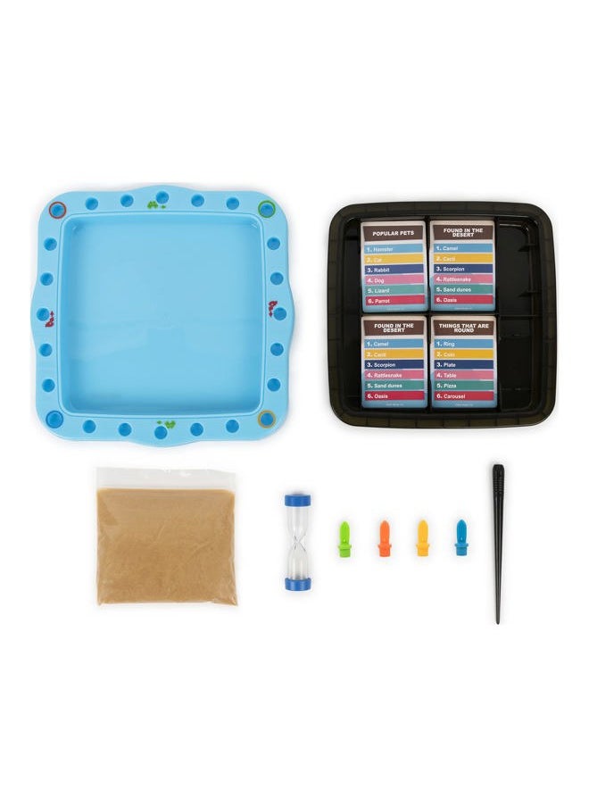 Spin Master Sandy Sketches Sand Drawing Guessing Board Game, Family Game for Ages 8 and up