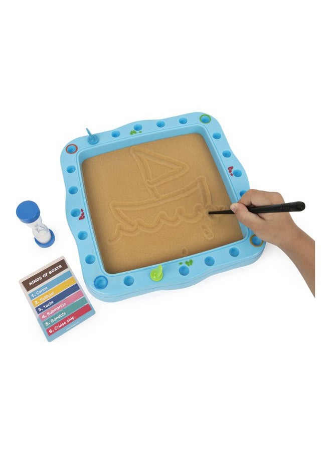 Spin Master Sandy Sketches Sand Drawing Guessing Board Game, Family Game for Ages 8 and up