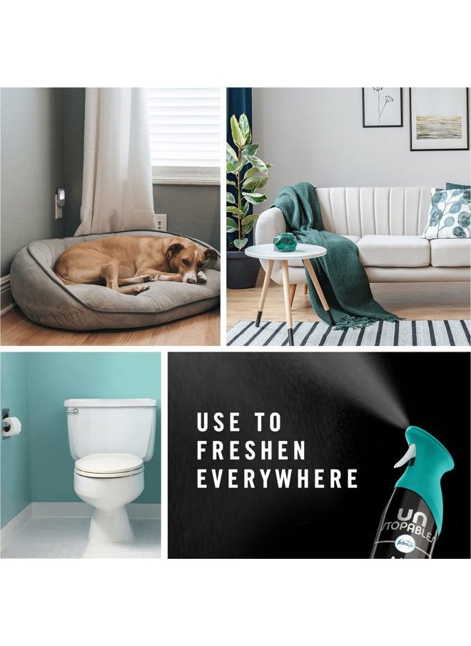 Air Mist Air Freshener Spray, Odor-Fighting Room Spray, Air Fresheners for Home and Bathroom and Kitchen, Aerosol Can, Unstopables Fresh Scent, 8.8oz, 3 Count