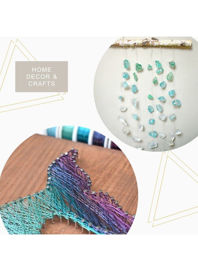 , 18 Gauge / 1.0 mm Silver Plated Tarnish Resistant Colored Copper Craft Wire, Gold Color, 20 ft / 6.1 m