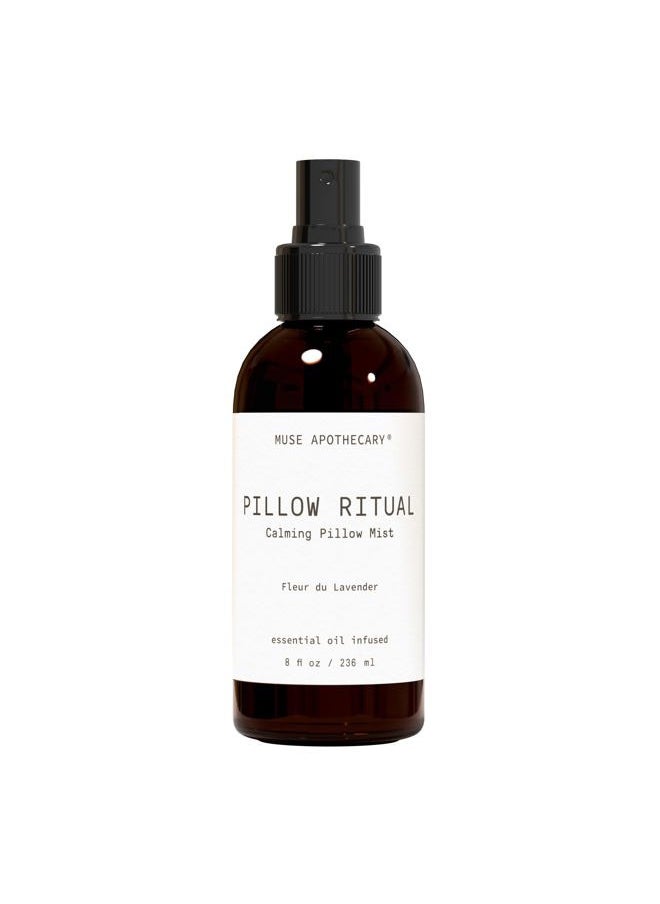 Pillow Ritual - Aromatic, Calming and Relaxing Pillow Mist, Linen and Fabric Spray - Infused with Natural Aromatherapy Essential Oils - 8 oz, Fleur du Lavender