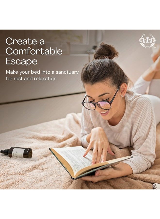 Pillow Ritual - Aromatic, Calming and Relaxing Pillow Mist, Linen and Fabric Spray - Infused with Natural Aromatherapy Essential Oils - 8 oz, Fleur du Lavender