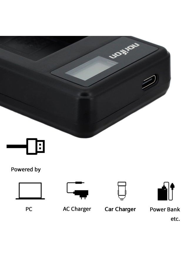 D-LI8 LCD USB Charger for Pentax Optio A10, Optio A20, Optio A30, Optio S4i, Optio S5i, Optio S7, Optio SV Camera and More