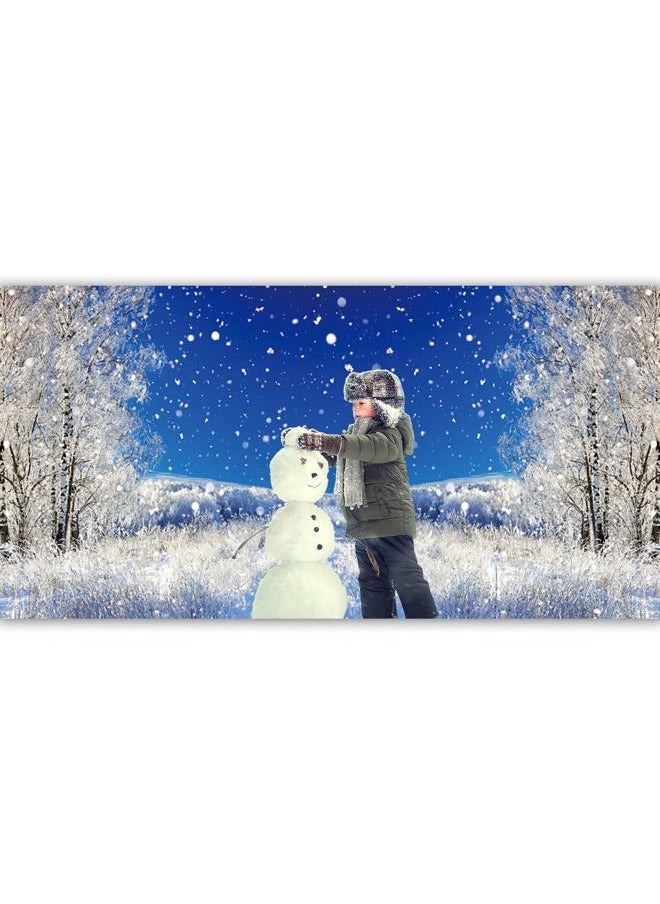 20x10ft Dreamy Forest Snowflake Background Winter Alps Snowy Landscape Photography Backdrop Falling Snow Covered Pine Tree Fir Mountain Snowfield Christmas New Year Holiday Studio Vinyl Props