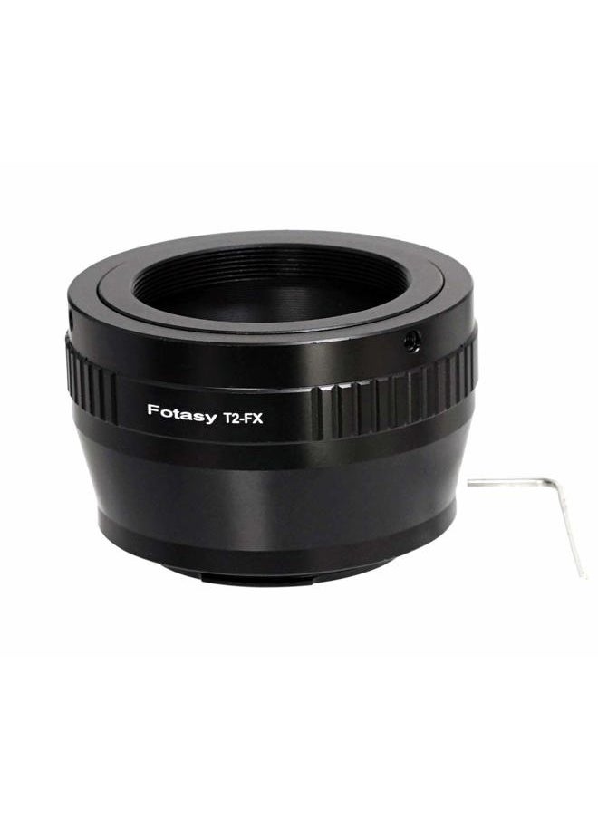 Adjustable T2/ T Mount lens to Fuji X Adapter, T Mount to Fujifilm X Mount Adapter, Compatible with Fujifilm X-Mount Cameras X-Pro2 X-E2 X-E3 X-A5 X-M1 X-T1 X-T2 XT3 X-T10 X-T20 X-T30 X-H1