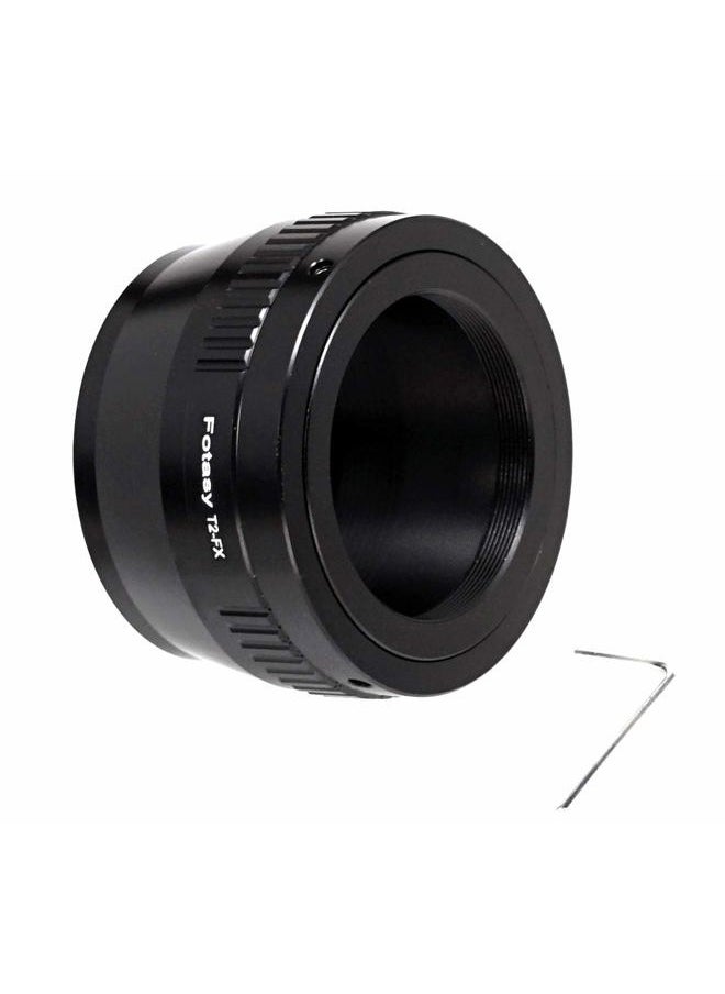 Adjustable T2/ T Mount lens to Fuji X Adapter, T Mount to Fujifilm X Mount Adapter, Compatible with Fujifilm X-Mount Cameras X-Pro2 X-E2 X-E3 X-A5 X-M1 X-T1 X-T2 XT3 X-T10 X-T20 X-T30 X-H1