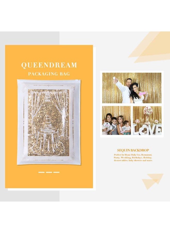 8ft x 8ft Gold Sequin Backdrop Curtain Glitter Photo Booth Backdrop for Wedding Birthday Baby Shower Event Decor