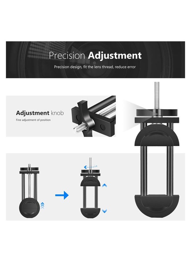 Neewer Camera Lens Vise Repair Tool for Lens and Filter, Ring Adjustment Range 27mm to 130mm, Steel Construction