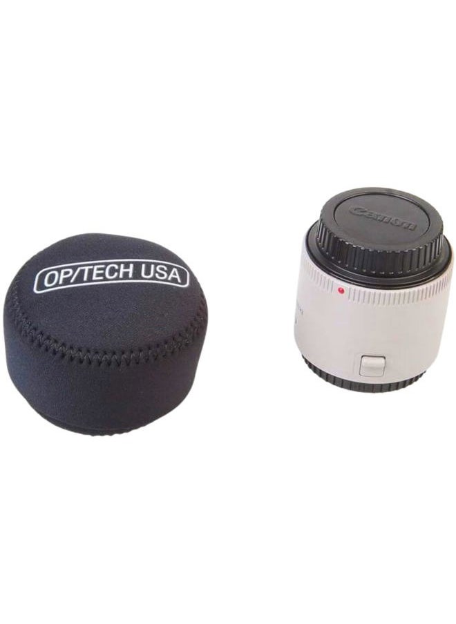 7801054 Fold-Over Neoprene Lens Pouch – Durable Camera Lens Case with No-Lose Lid – 304 (Black)