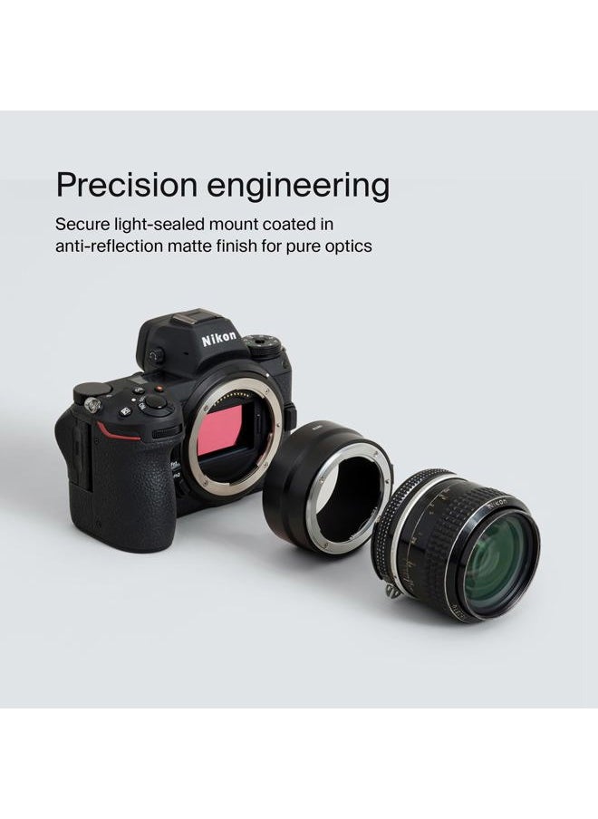 Lens Mount Adapter: Compatible for Nikon F Lens to Nikon Z Camera Body