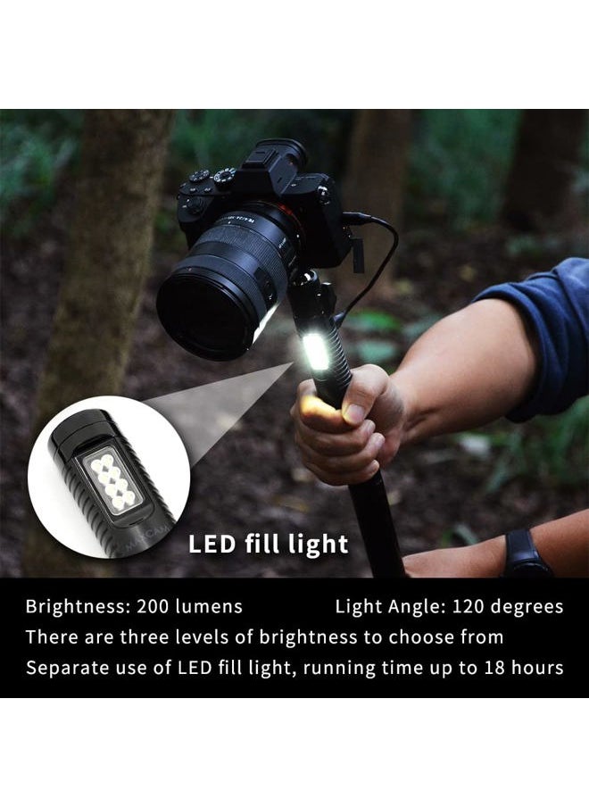 Light Battery Power Tripod Accessories Kit for Sony Camera, Bundle Includes Battery Power Grip + LED Fill Light + Aluminum Alloy Tripod + Mini Ball Head