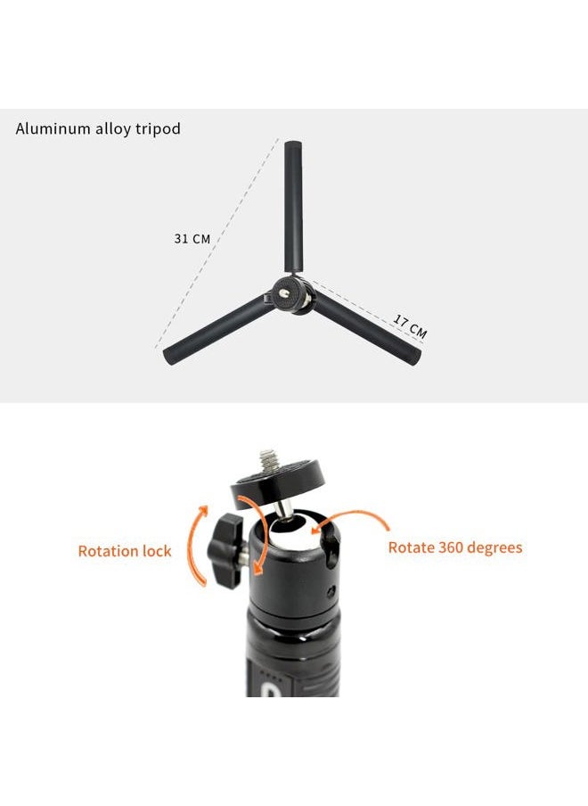Light Battery Power Tripod Accessories Kit for Sony Camera, Bundle Includes Battery Power Grip + LED Fill Light + Aluminum Alloy Tripod + Mini Ball Head