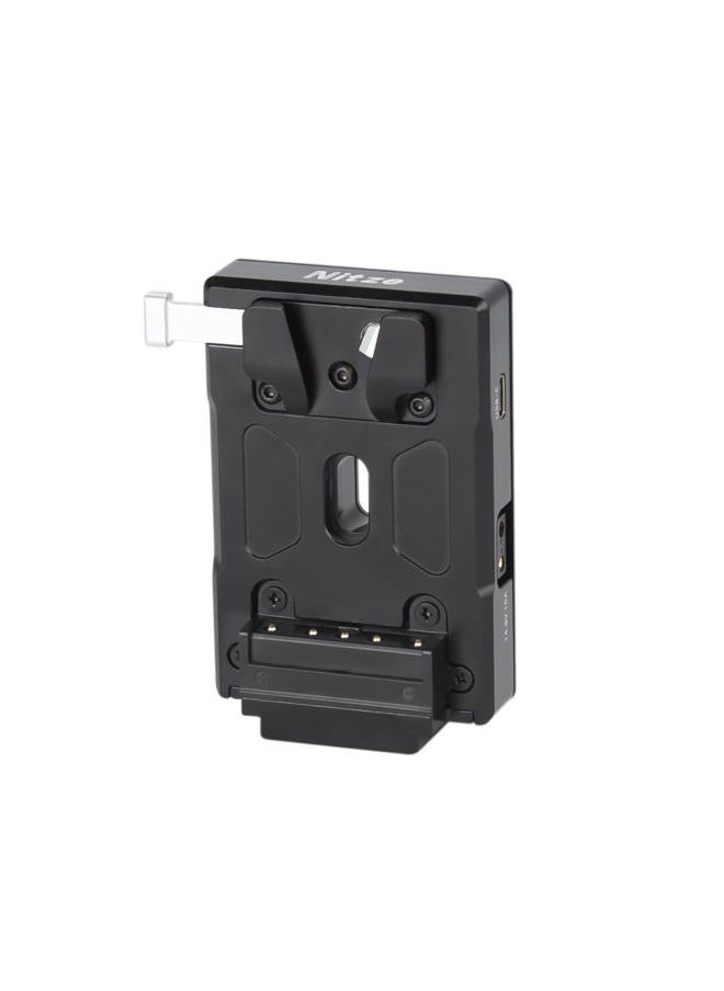 V Mount Battery Plate, USB-C (PD 3.0) Input/Output, DC (8V/3A), D-tap (14.8V/10A) Output V Mount Plate for Camera Power Supply - N21-D8A
