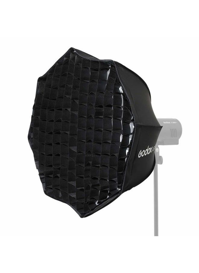 AD-S60S 23.6in/60cm Octagonal Softbox Studio Softbox Speedlight Diffuser Godox Mount with Grid Carrying Bag Compatible with Godox ML60 and AD300Pro Light for Photography Portrait