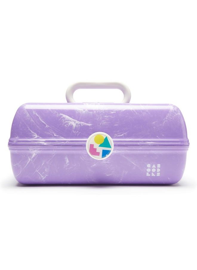On-The-Go Girl Retro Case, Lavender Marble, 13x8x5.75 Inch (Pack of 1)