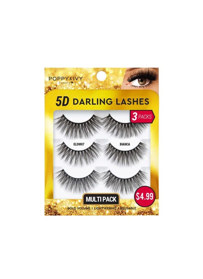 Poppy & Ivy 5D Darling Lashes - 3 Pairs (BIANCA)