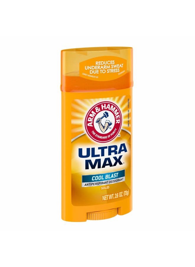 Ultra MAX Deodorant- Cool Blast- Solid - 2.6oz- Made with Natural Deodorizers