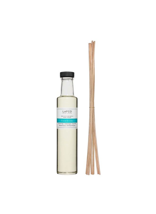 Reed Diffuser Refill, French Lilac - 8.4 oz - Up to 4-Month Fragrance Life - Includes Natural Wood Reeds - Free of Dyes & Propellants - Made in The USA