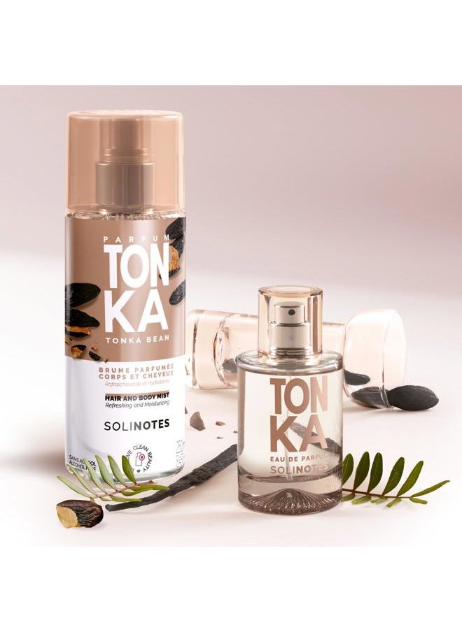 Solinotes Tonka Perfume for Women & Men, 1.7 Fl Oz/ 50 ML Eau De Parfum, Delicate Floral and Soothing Scent with Premium Ingredients - Clean Perfume, Cruelty Free, Vegan, Made in France