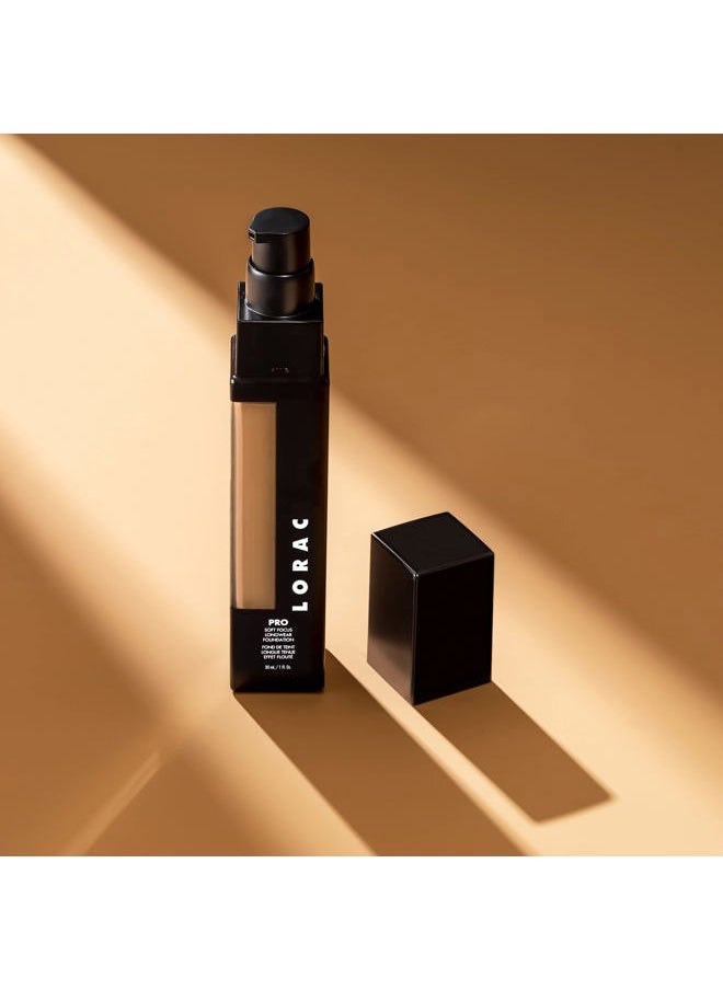 PRO Soft Focus Longwear Foundation, Shade 8| Full Coverage | Lightweight | Water-Resistant | Oil-Free