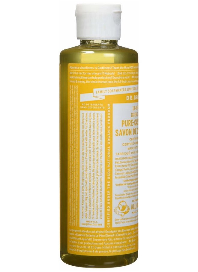 Organic Pure Castile Liquid Soap Citrus Orange - 8 fl oz