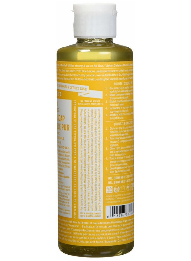 Organic Pure Castile Liquid Soap Citrus Orange - 8 fl oz