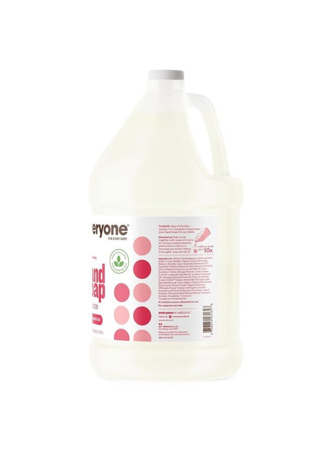 Everyone Liquid Hand Soap Refill, 1 Gallon, Ruby Grapefruit, Plant-Based Cleanser with Pure Essential Oils