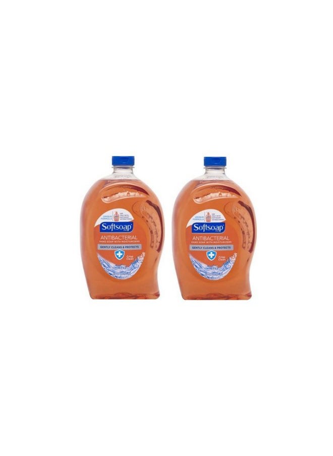Antibacterial Hand Soap with Moisturizers Refill, Crisp Clean 56 fl oz (2 PACK)