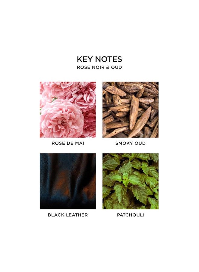 Liquid Soap, Rose Noir & Oud - 10 fl oz - Cleanses & Nourishes Skin - Approx. 300 Pumps Per Bottle - Gluten Free & Cruelty Free