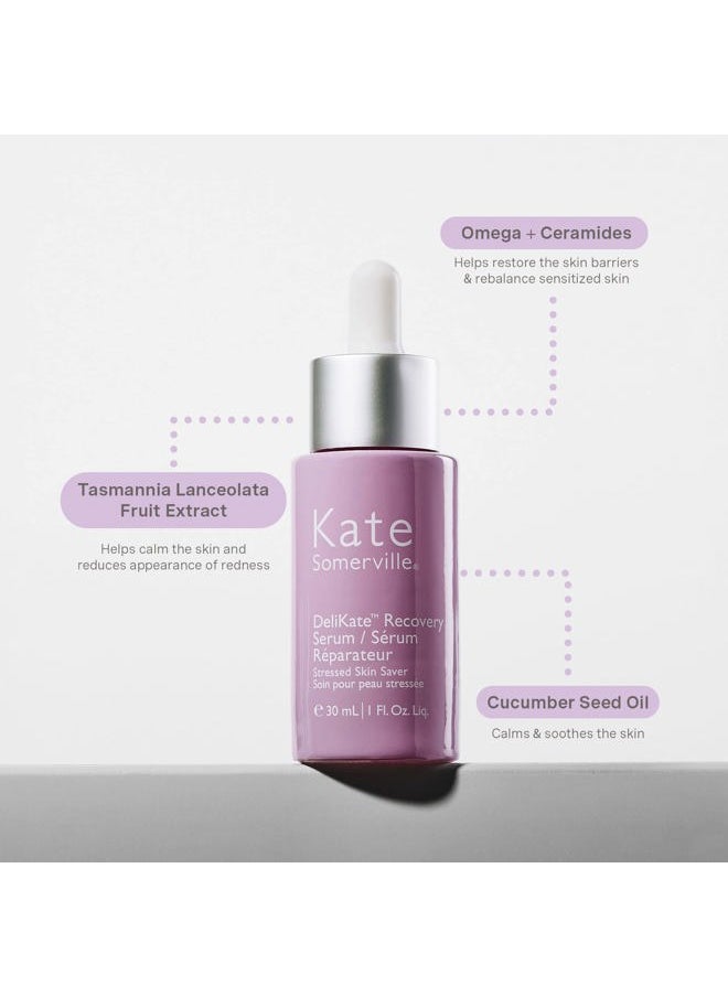 DeliKate Recovery Serum – Clinically Formulated Hydrating Treatment – Irritation and Redness Relief for Stressed or Sensitive Skin, 1 Fl Oz