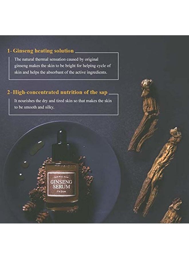 [I'M FROM] Ginseng Serum, 30ml, elasticity, anti-wrinkle, 7.98% ginseng extract