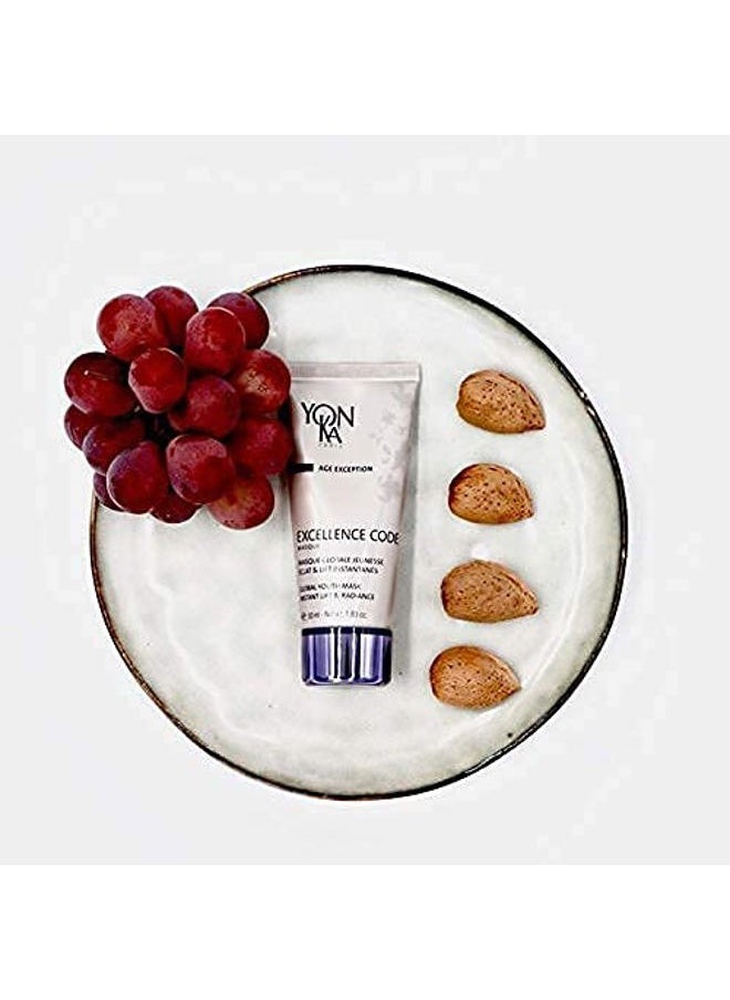 Yon-Ka Excellence Code Masque (50ml) Anti-Aging Face Mask and Overnight Sleep Treatment with Hyaluronic Acid, Lift and Firm Skin, Paraben-Free